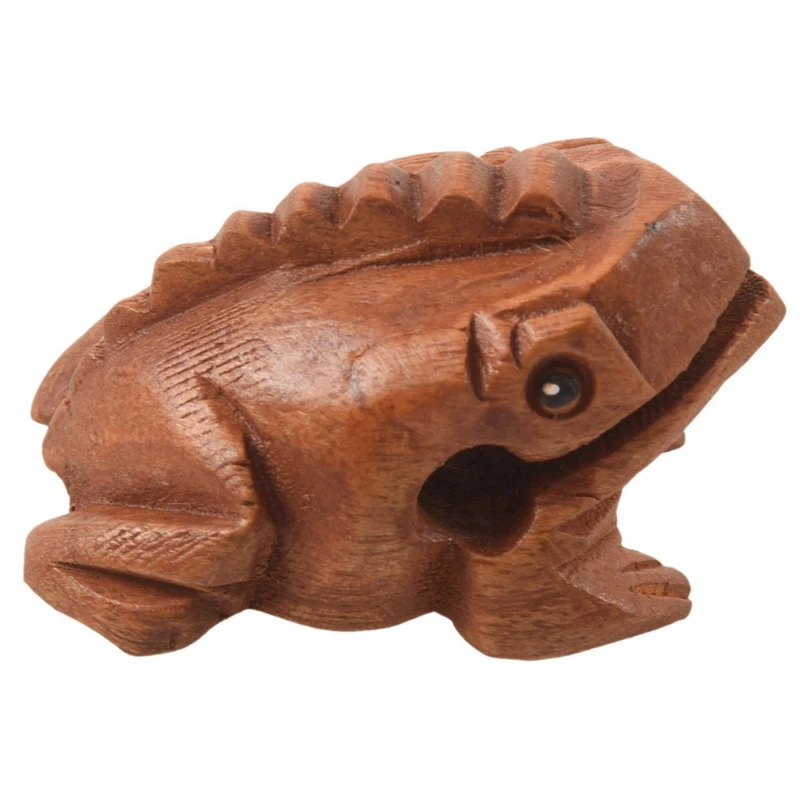 5X Carved Croaking Wood Percussion Musical Sound Wood Frog Tone Block Toy