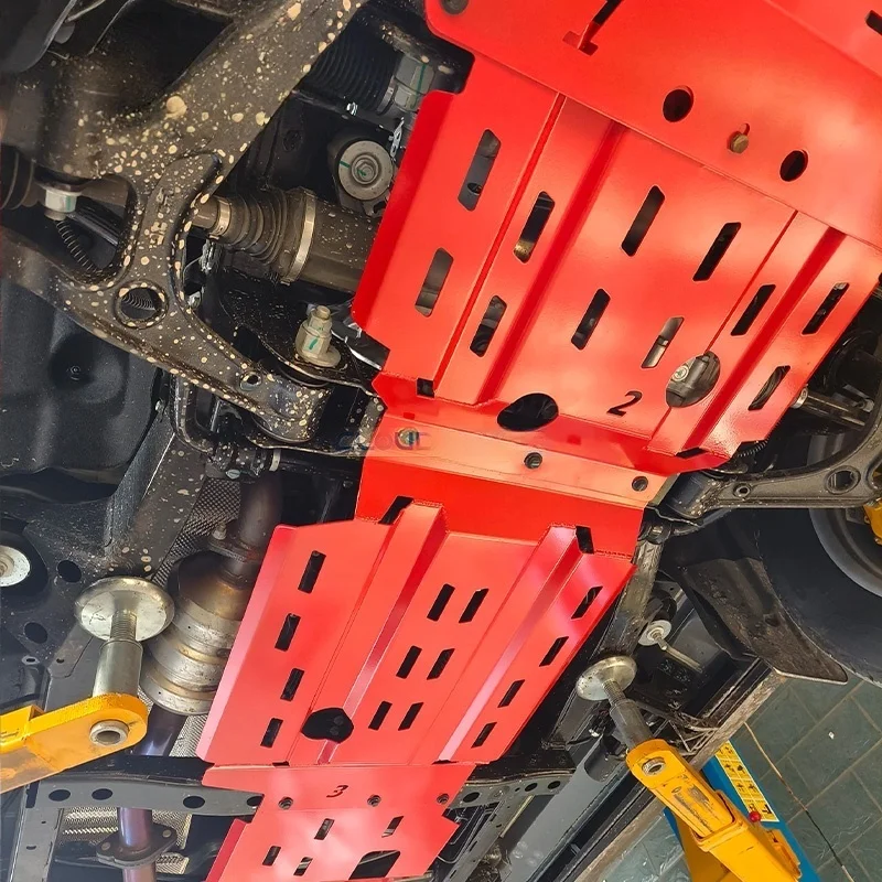 New Xinya Manganese Steel Chassis Guards for Beijing BJ60 SUV Off-Road Vehicles-Black Retrofit/Upgrade