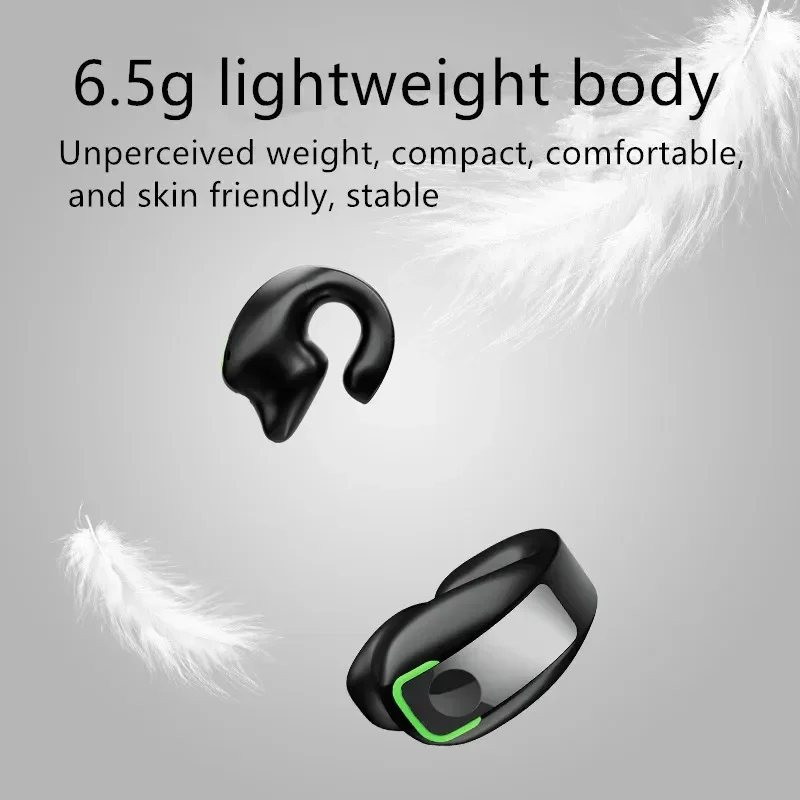 STTKGZD Earphone Clip Wireless Bluetooth Headphone Bone Conduction Headset High Quality TWS Auriculares Sport Noise Canceling image 3