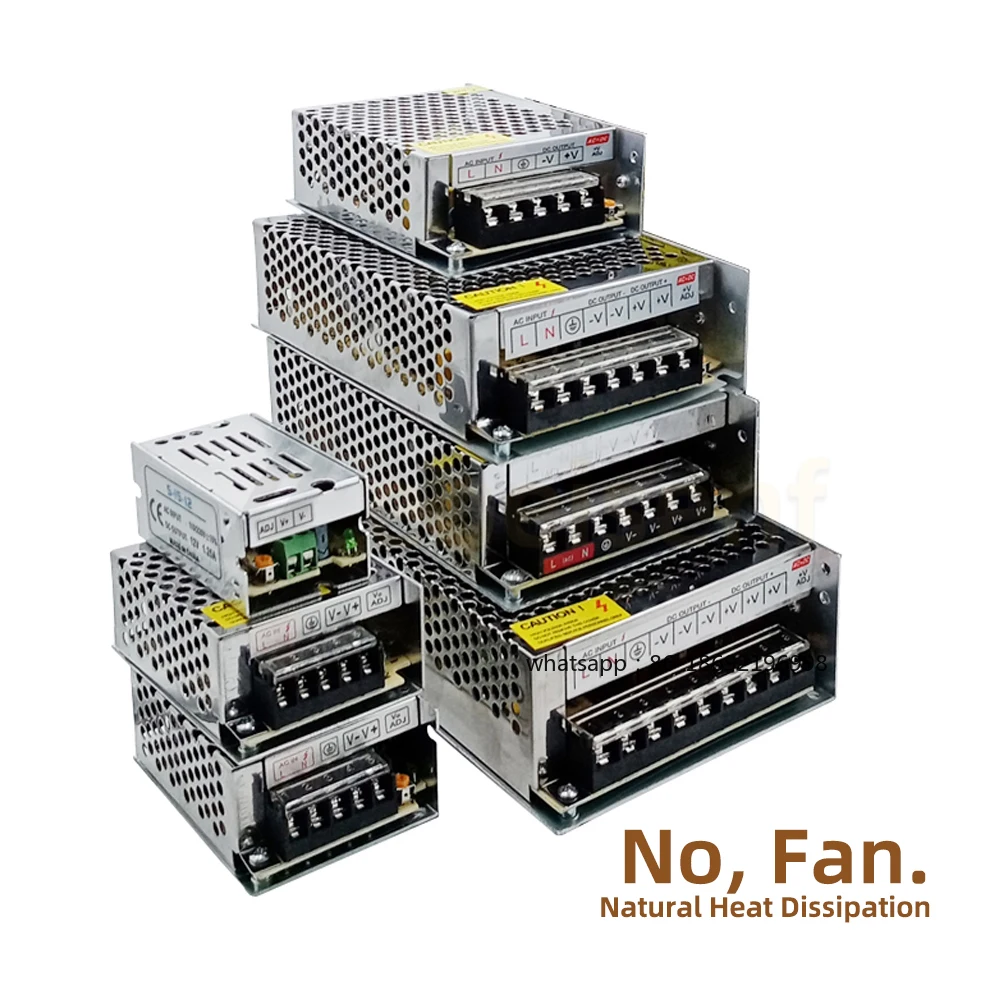 5V 12V 24V 36V 48V Power Supply High Voltage AC To DC Low Voltage Converters Enclosed Aluminum Housing Switching Power Supplies