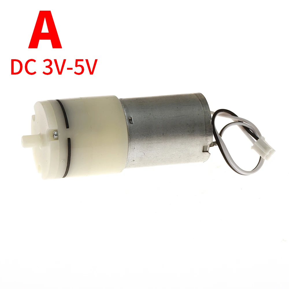 DC 3V 3.7V 5V 6V 12V Micro Mini 370 Motor Diaphragm Air Pump Vacuum Pump Negative Pressure Suction Breast Inflator Aquarium DIY