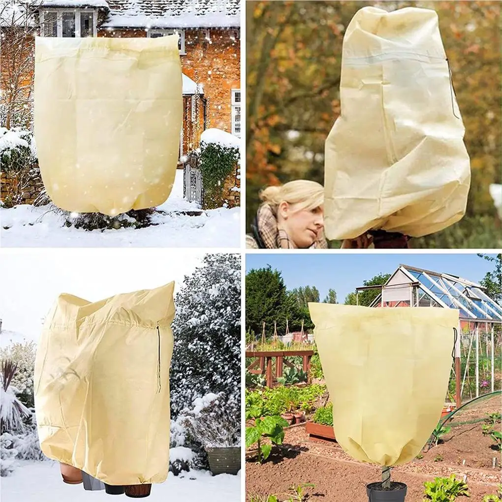 Plant Cover Practical Non-woven Freezing Protection Windproof Tear-Resistant Warming Frost Blanket Home Garden Yards