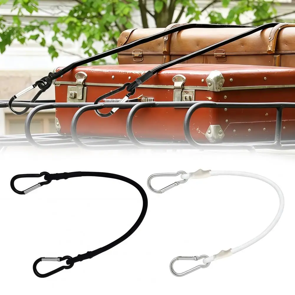 6MM Bungee Cords with Carabiner, Outdoor Bungee Straps, Tie Down Elastic Rope for Securing Tarps, Camping Tent, Luggage, Cargo