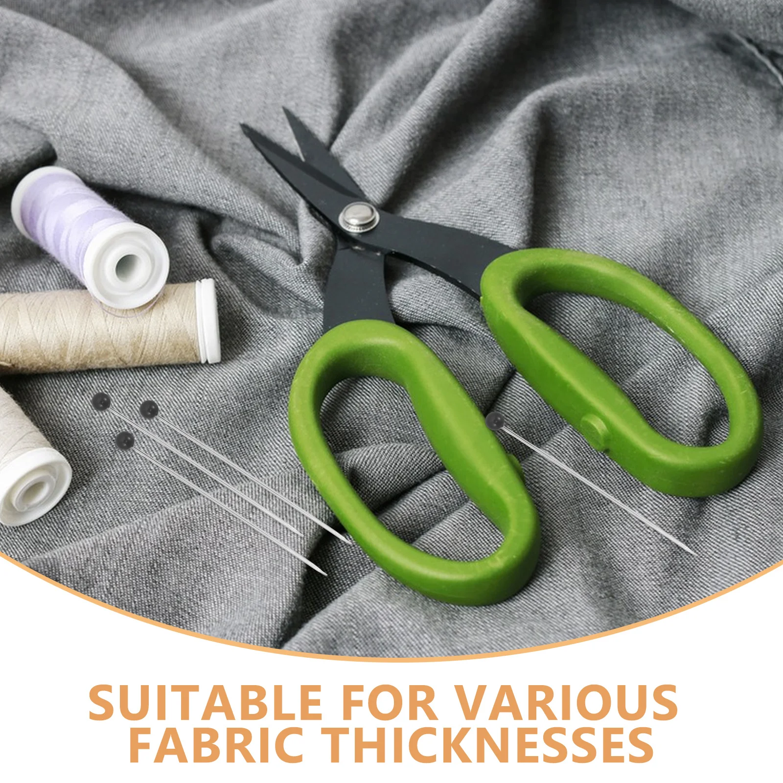 250 قطعة 38 مللي متر الكرة رئيس مستقيم اللحف الإبر دائم البلاستيك المعادن اليد التطريز أدوات كبيرة العين لوازم الخياطة المبتدئين