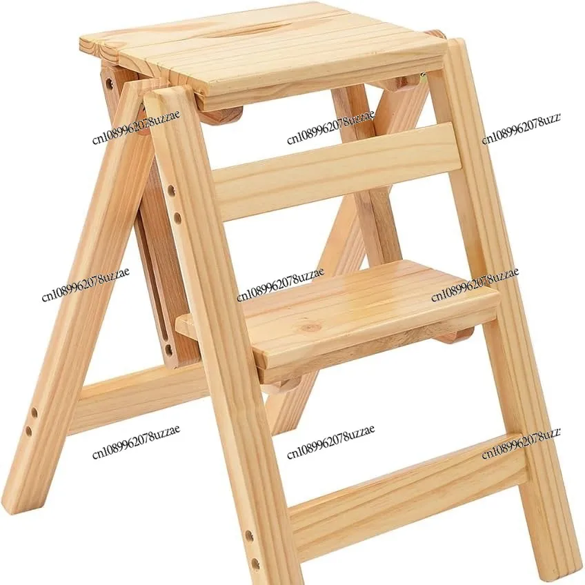 

Складная лестница из цельного дерева, бытовая повышающая лестница, экономия места, утолщение