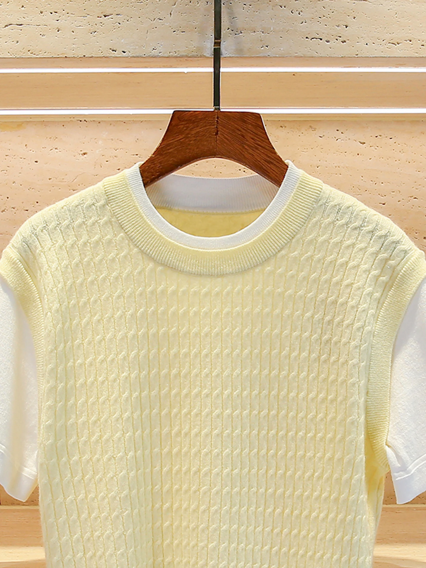 

Повседневный универсальный вязаный свитер, футболка, женская модная футболка для поездок на работу, длинный свек, круглый цвет, китайское производство