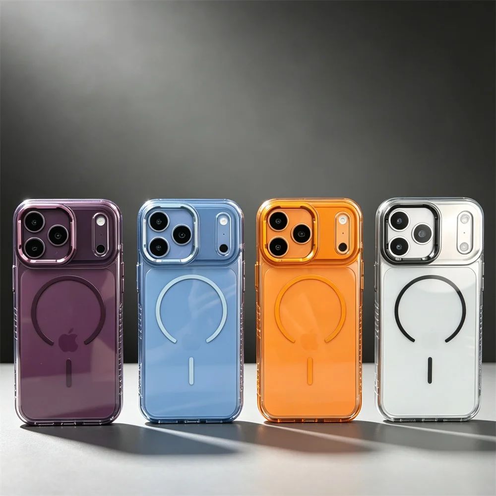 Ultradünne, einfache, transparente, kabellose, magnetische Ladehülle für MagSafe, für Apple iPhone 18, 17 Air, 16 Plus, 15 Pro Max, PC-Hülle