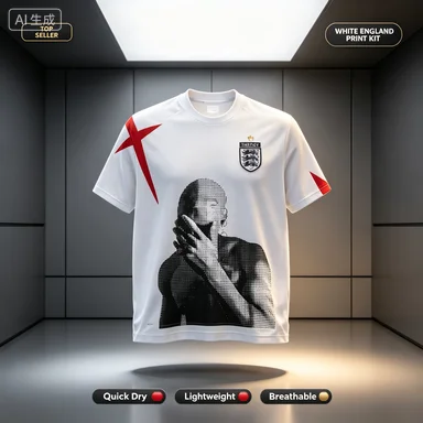 Retro Color Comfortable Lightweight Blocking Patchwork Badge Portrait Print T Shirt Men Women T-shirt Top Tees  Parent-child