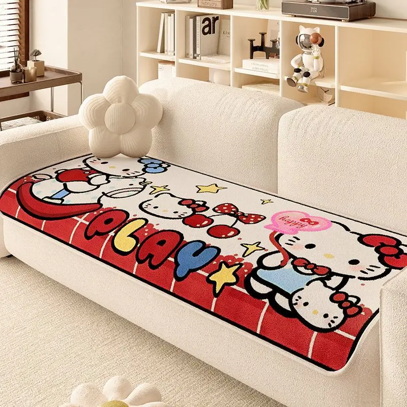 

Креативная подушка для дивана с рисунком «Hello Kitty», осенне-зимняя противоскользящая подушка для гостиной, чехол на один ломтик, ткань, оптовая продажа