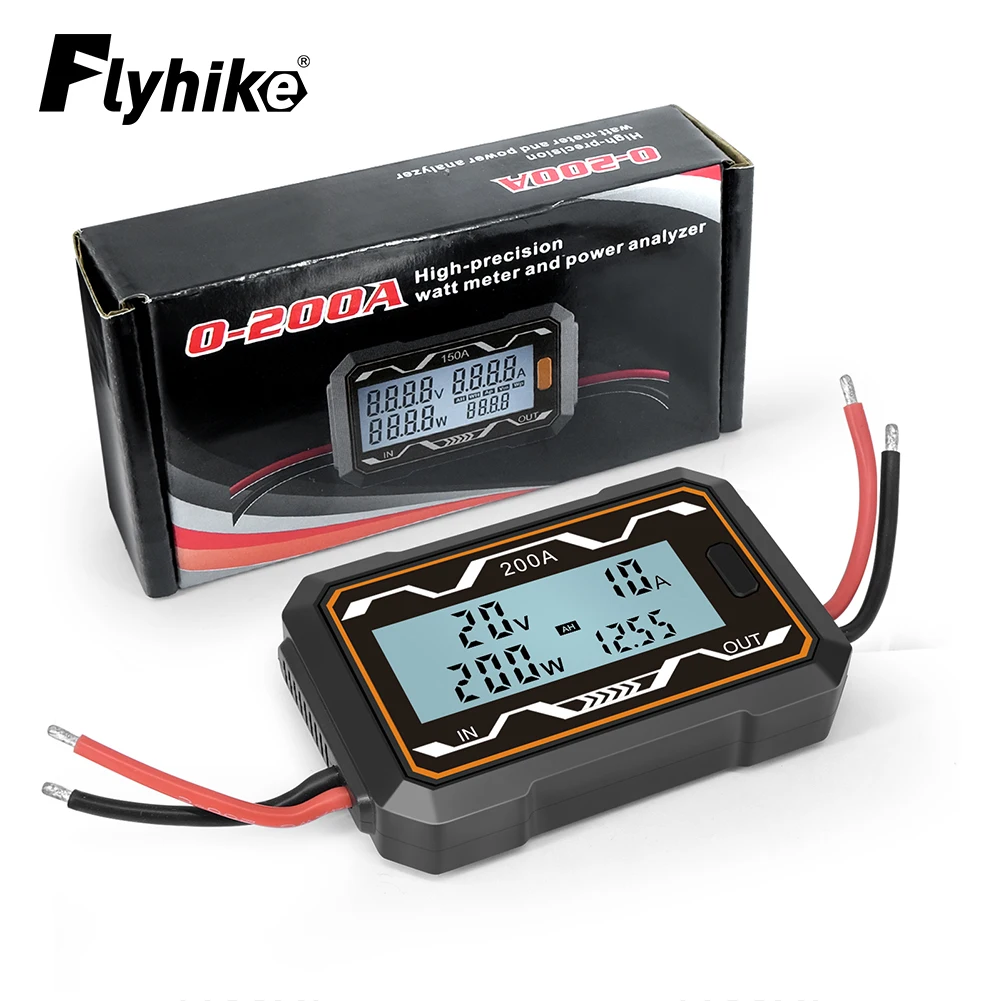 100A 150A 200A RC Watt Meter High Precision Current Power Analyzer & Watt Meter W/ Backlight LCD For Rc Drone Model