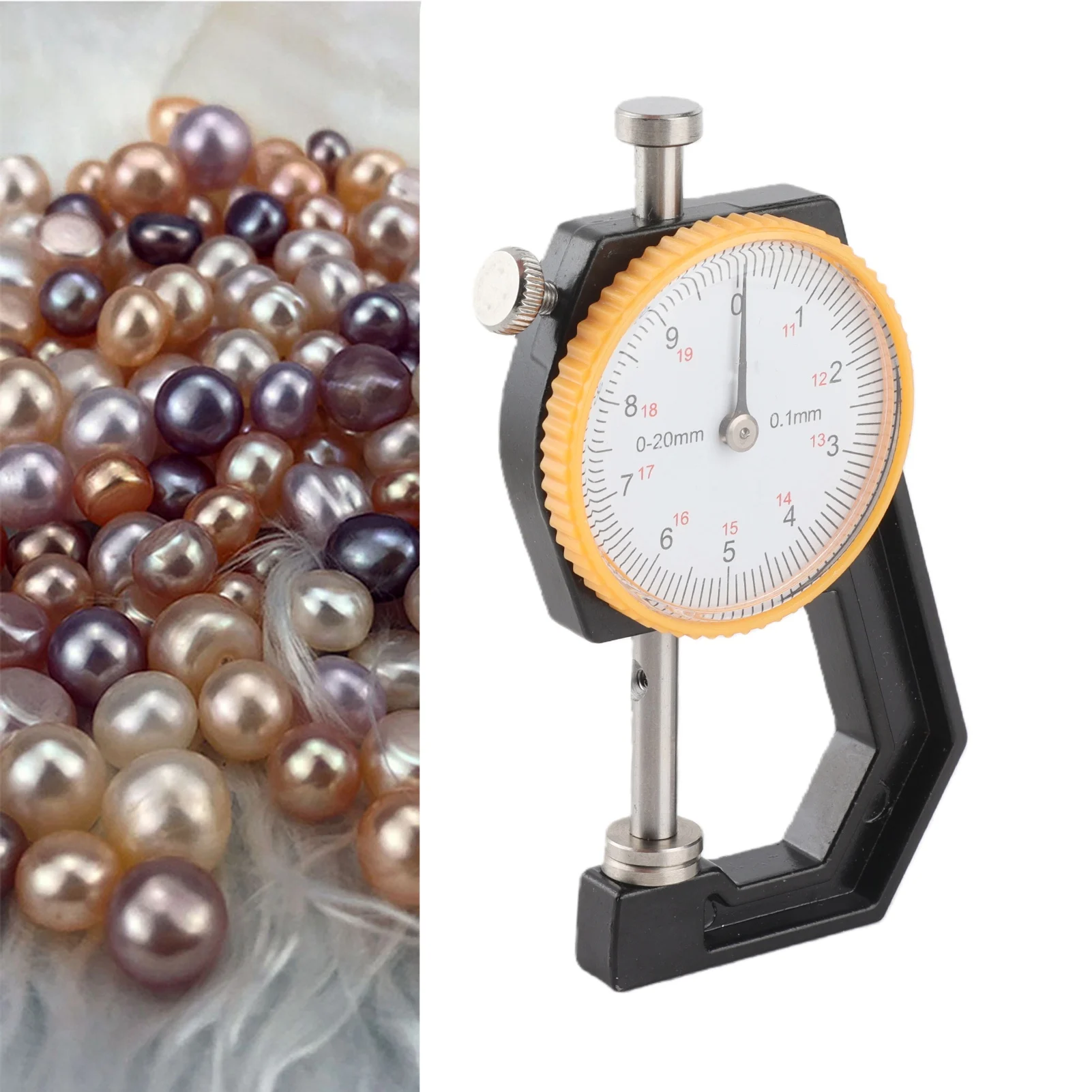 0-20mm Pearl Thickness Bead Diameter Jewelry Measuring Instruments Gauge Calipers Jewelry Measuring Gauge