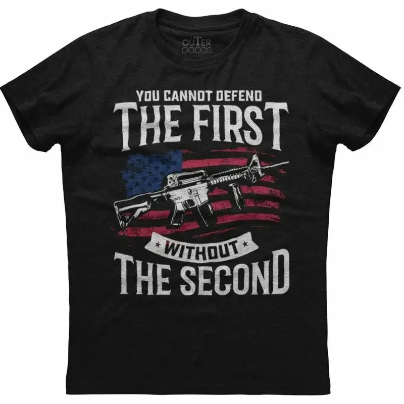 You Can't Depend The First Without Second Patriotic Men's Black T shirt