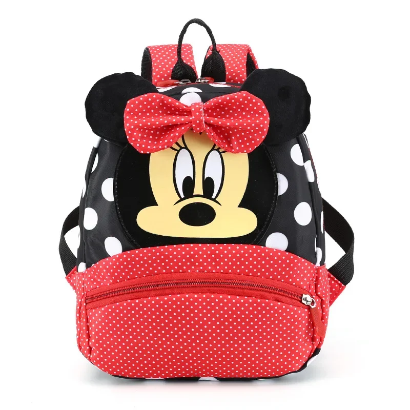 Disney New Minnie Design Kindergarten Schoolbag Cute Children Backpack 2-3-6 Years Old Cartoon Mickey Boys Girls Backpack