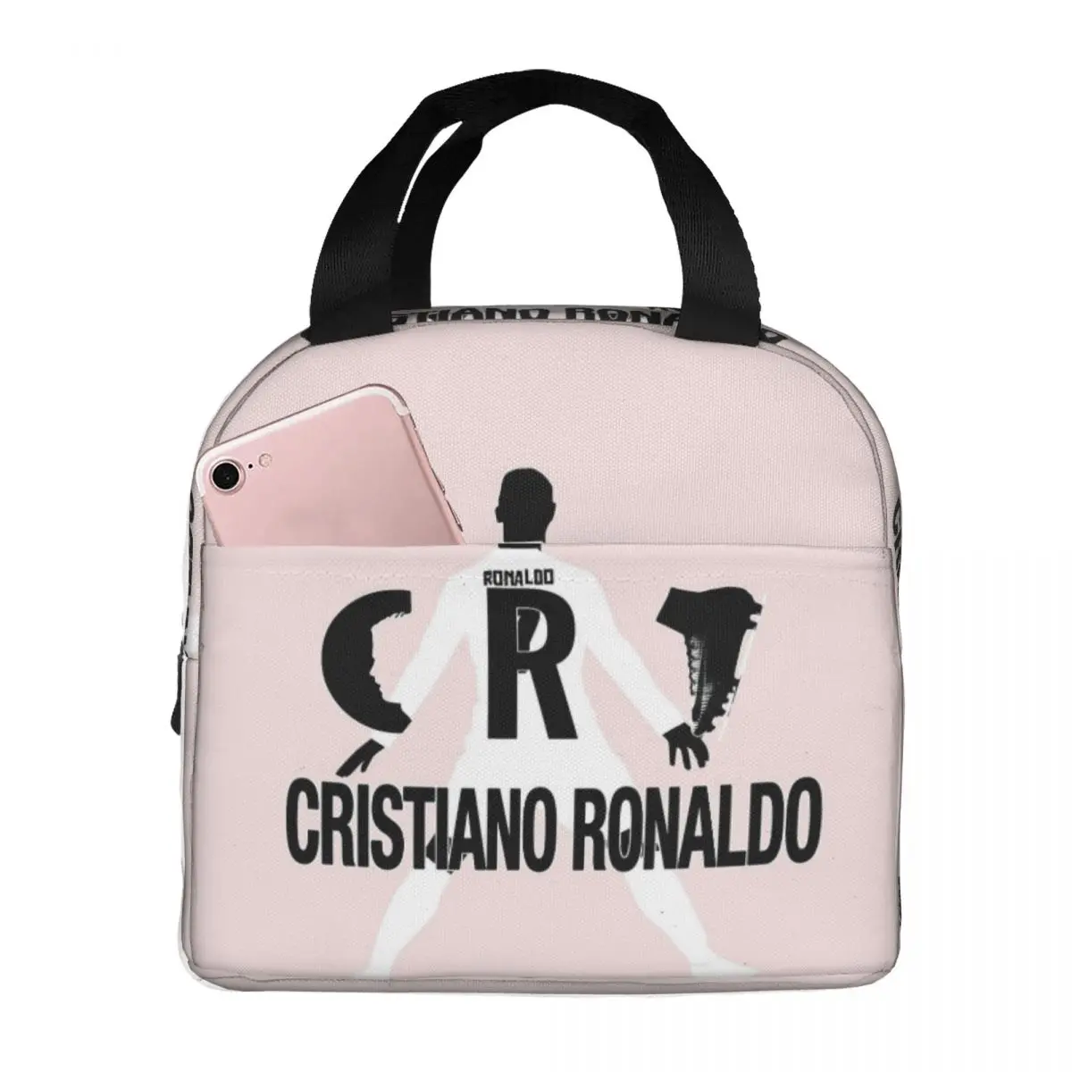 Cristiano_ronaldo Cr7 Lunch Bags Insulated Bento Box Portable Lunch Tote Leakproof Picnic Bags for Woman Children Office