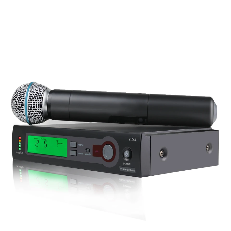 SL24 B58 High Quality UHF Long Distance Professional Wireless Microphone Home KTV Karaoke Wedding Stage Performance Singing