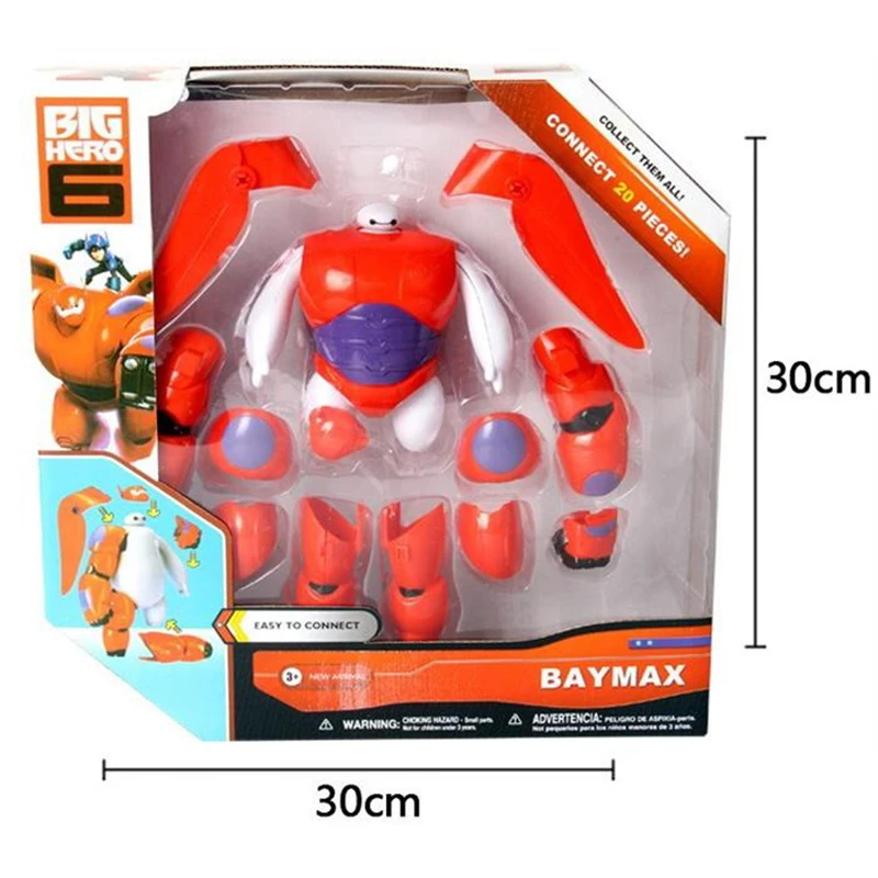 2025 neue Cartoon Baymax 18 cm Big Hero 6 Plüsch Spielzeug Weiche Stofftier Baymax Modell Puppe Pvc Action Figur für Kinder Geburtstag Geschenk