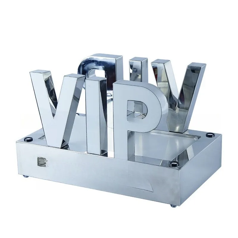 Spade A foreign wine bar base LED display stand Rechargeable laser wine rack
