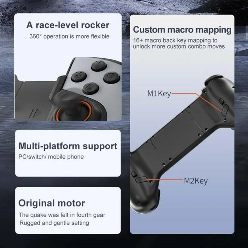 Mobile Game Controllers Wireless Stretching Extendable Gamepad Telescopic Gamepad 