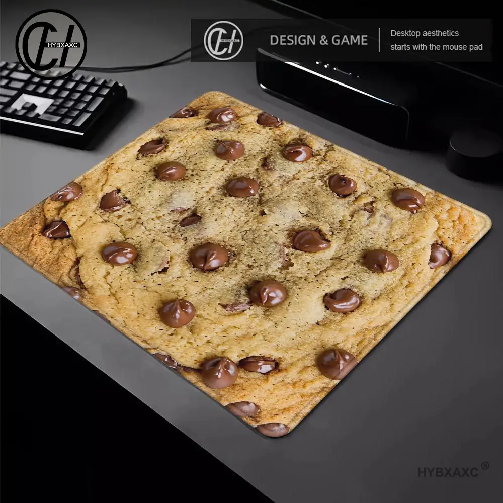 Funny Food Tortilla Mouse Pad Chocolate Chip Cookie Multiple Sizes PC Office Game Table Mat Buttery Crumpe Rubber Anti-slip Mat