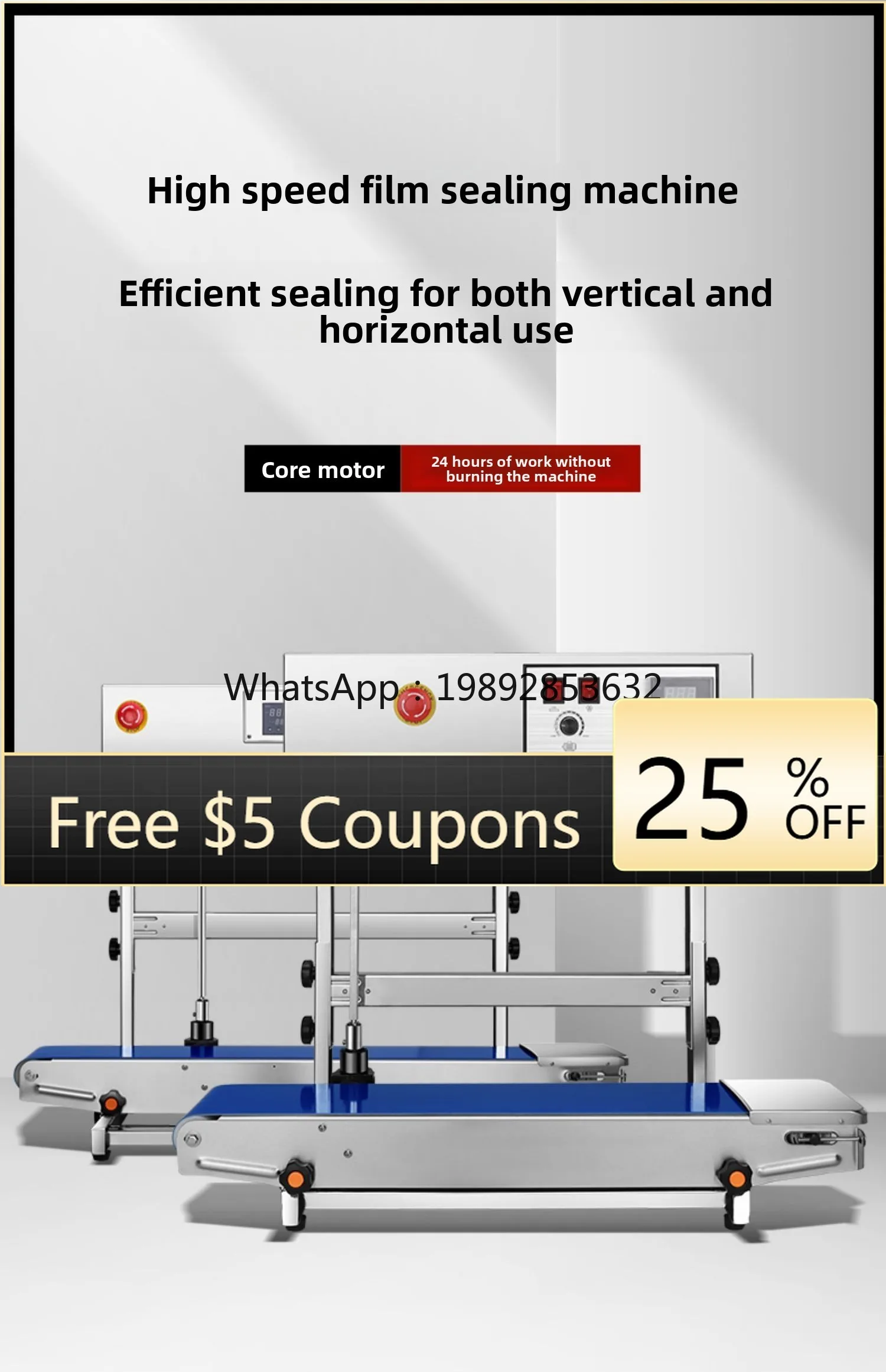 

ZZ Automatic Continuous Sealing Machine Powder Packaging Bag Sealing and Printing Production Date Mechanical