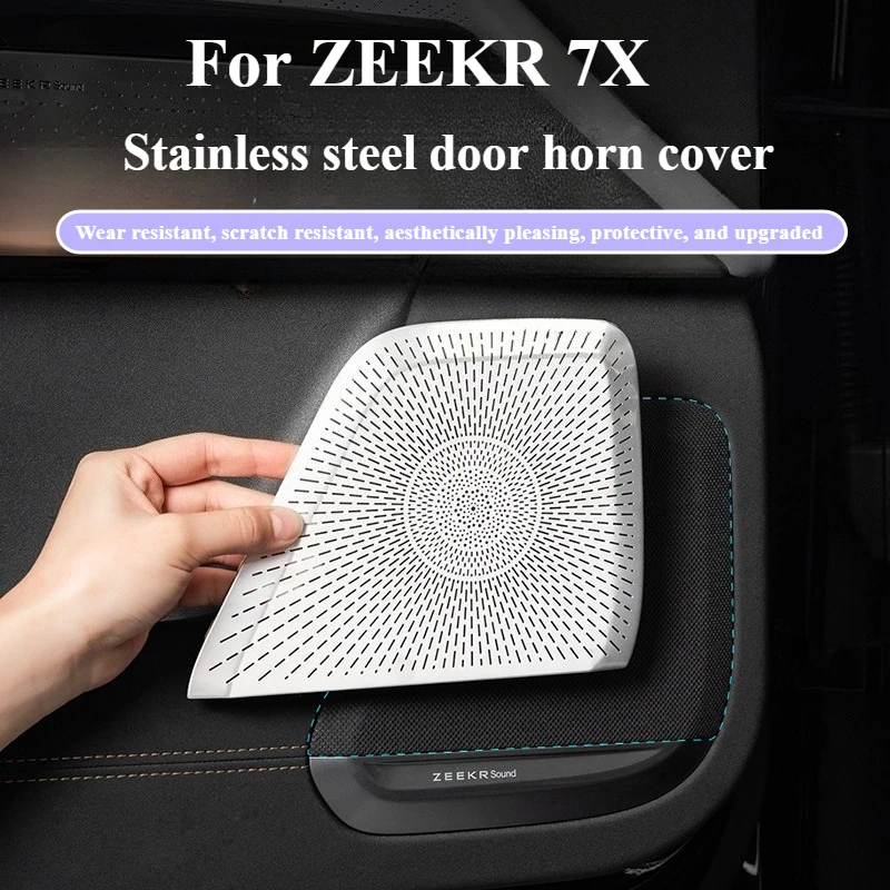 

For ZEEKR 7X Car Door Horn Cover Protective Cover Stainless Steel Door Horn Cover