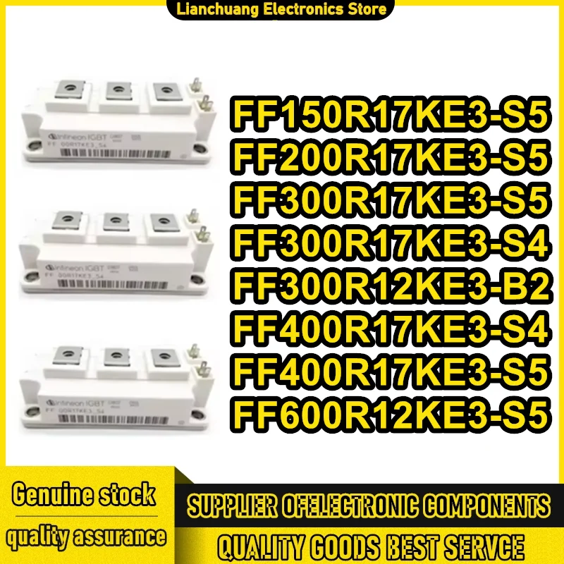 

FF150R17KE3-S5 FF200R17KE3-S5 FF300R17KE3-S5 FF300R17KE3-S4 FF300R12KE3-B2 FF400R17KE3-S4 FF400R17KE3-S5 FF600R12KE3-S5 MODULE
