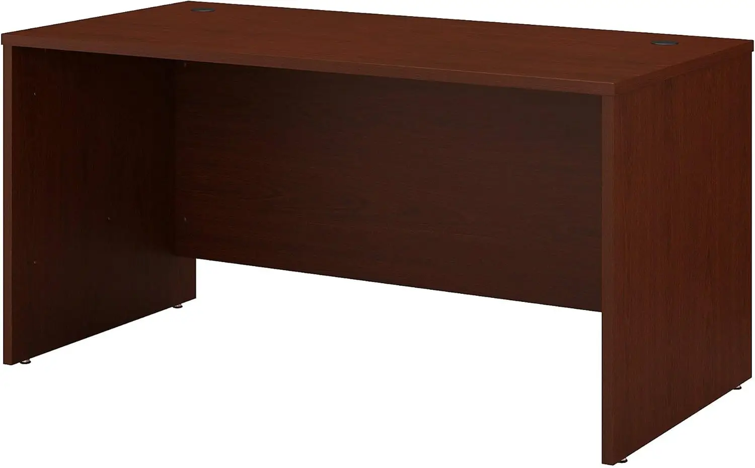 Bush Business Furniture Series C Office Desk Computer Desk is finished on all sides to look great facing direction in a private