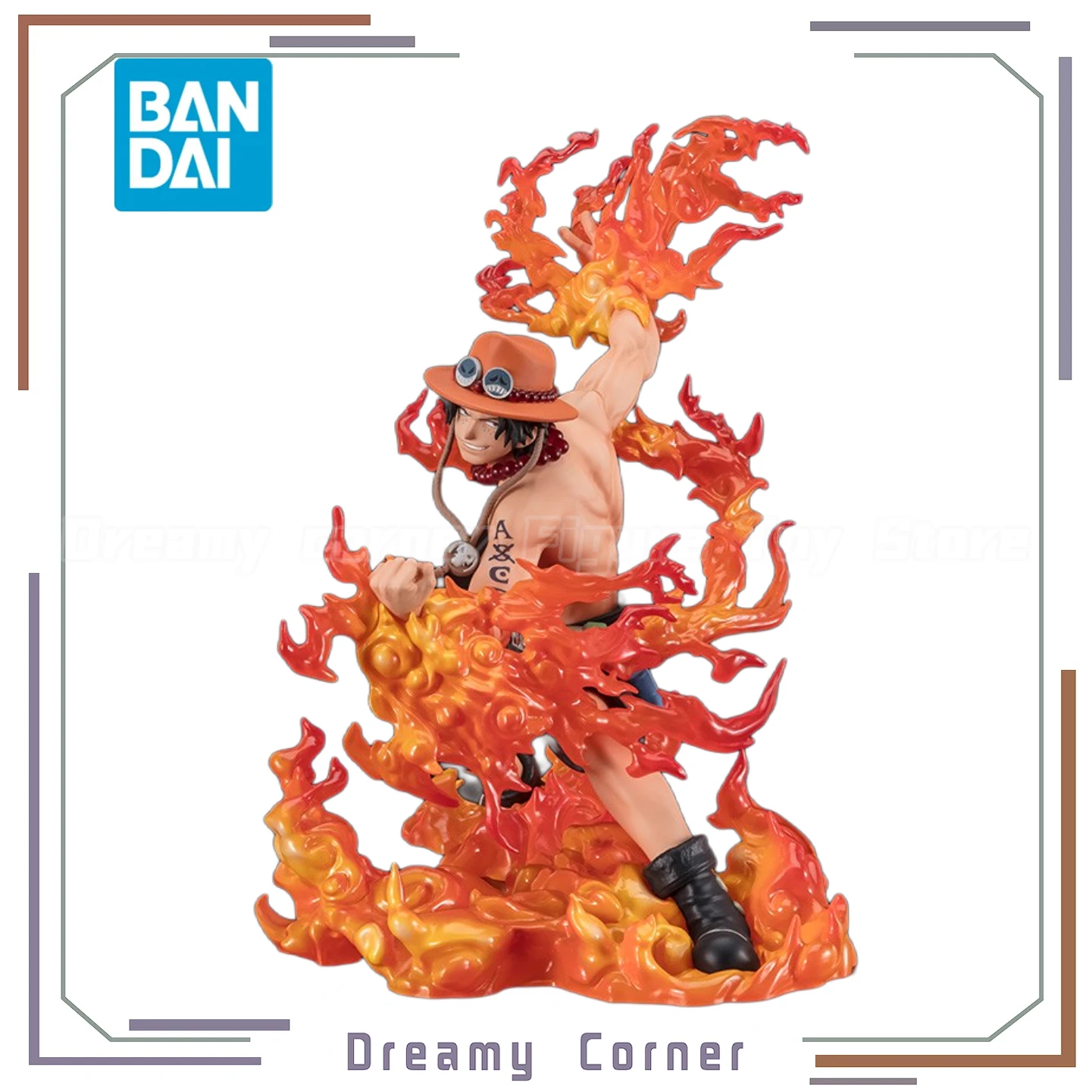 【En stock】BANDAI SPIRITS FiguartsZERO ONE PIECE BOUNTY RUSH PORTGAS.D.ACE Figurine d'anime du 5ème anniversaire
