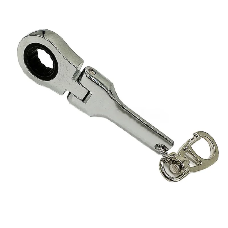 10mm Ratchet Wrench Mini Shaped JDM Metal Racing Keychain Key Chain Ring Keyring