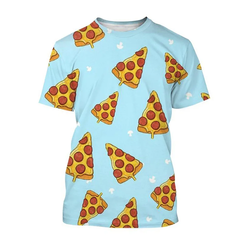

Плюс размер Мужчины Женщины Колбаса Пицца Узор Футболка Еда 3D Футболки с принтом Повседневные топы унисекс с круглым вырезом Футболки с короткими рукавами