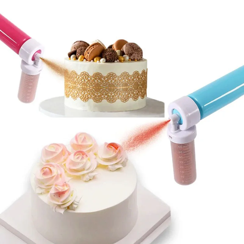 Aerógrafo Manual para decorar pasteles, bomba de aerógrafo para hornear pasteles, herramientas de decoración, tubo de pulverización de pasteles para magdalenas, galletas, postres