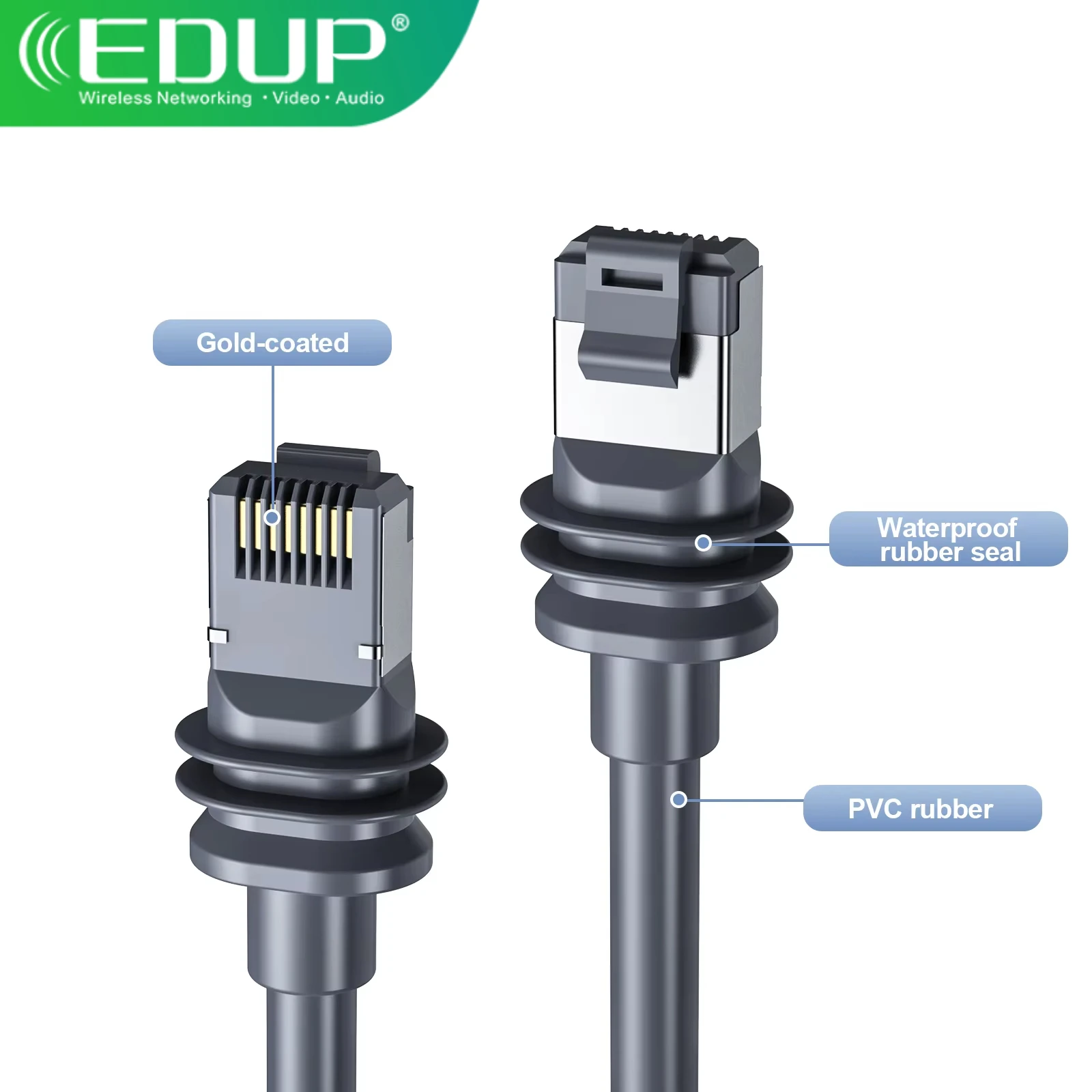 EDUP SK0059 Starlink V3 30Ft(10M) High Speed Waterproof Durable Stable Cable for Standard Gen 3 Replacement Extension Cable