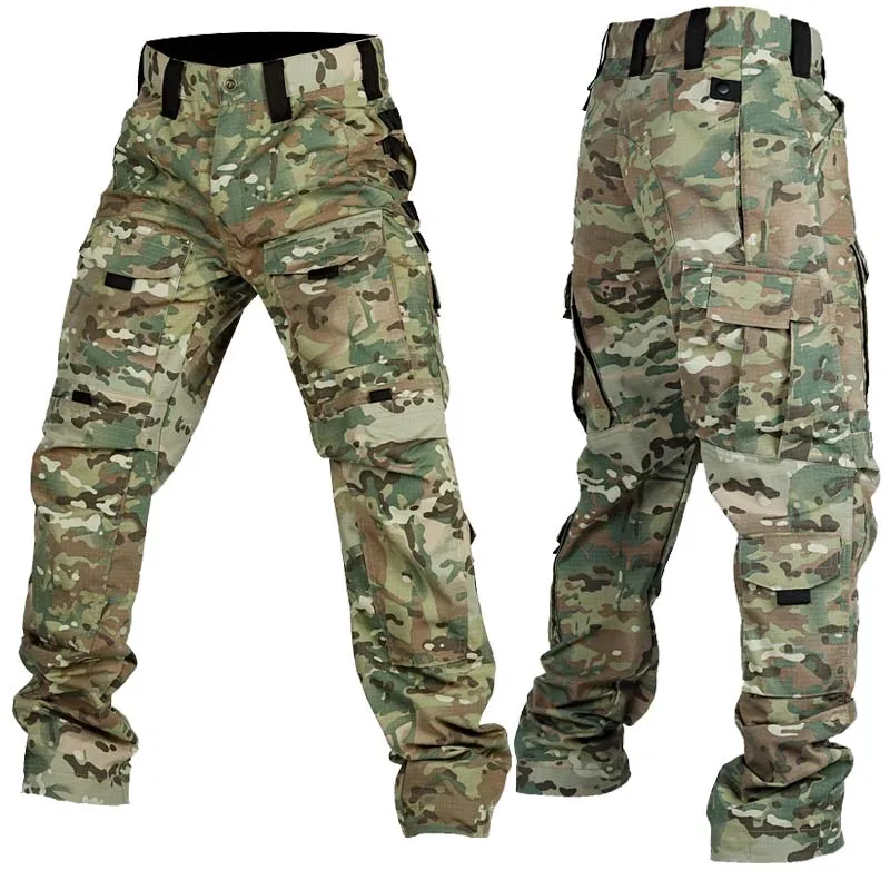 New Military Tactical Pants Men's Cargo Trousers Casual Outdoor Waterproof Pants Multi-pocket Wear-resistant hunting Workwear