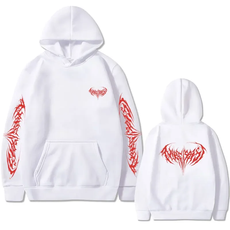 Sudadera con capucha con estampado de rapero Playboi Carti narcisist para hombre y mujer, ropa de calle de gran tamaño, moda Hip Hop, talla europea