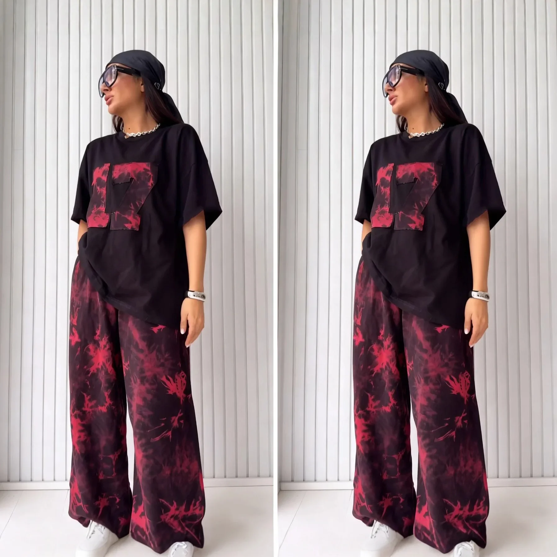 2피스 여성 세트 다시키 아프리카 의류 여름 가을 2026 패션 반팔 상의와 바지 세트 파티 여성용 매칭 세트