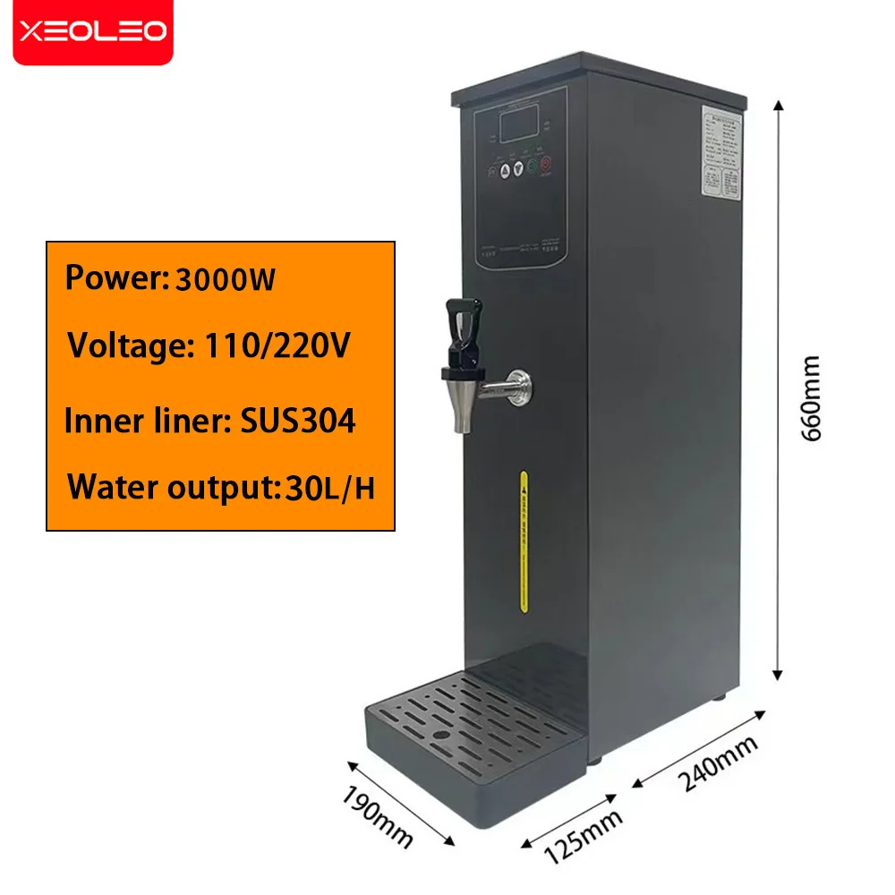 XEOLEO Commercial 30L/H Hot Water Boiler Machine Boiling Water Dispenser Fast Heating Smart Hot Water Boiling Machine Tea Shop