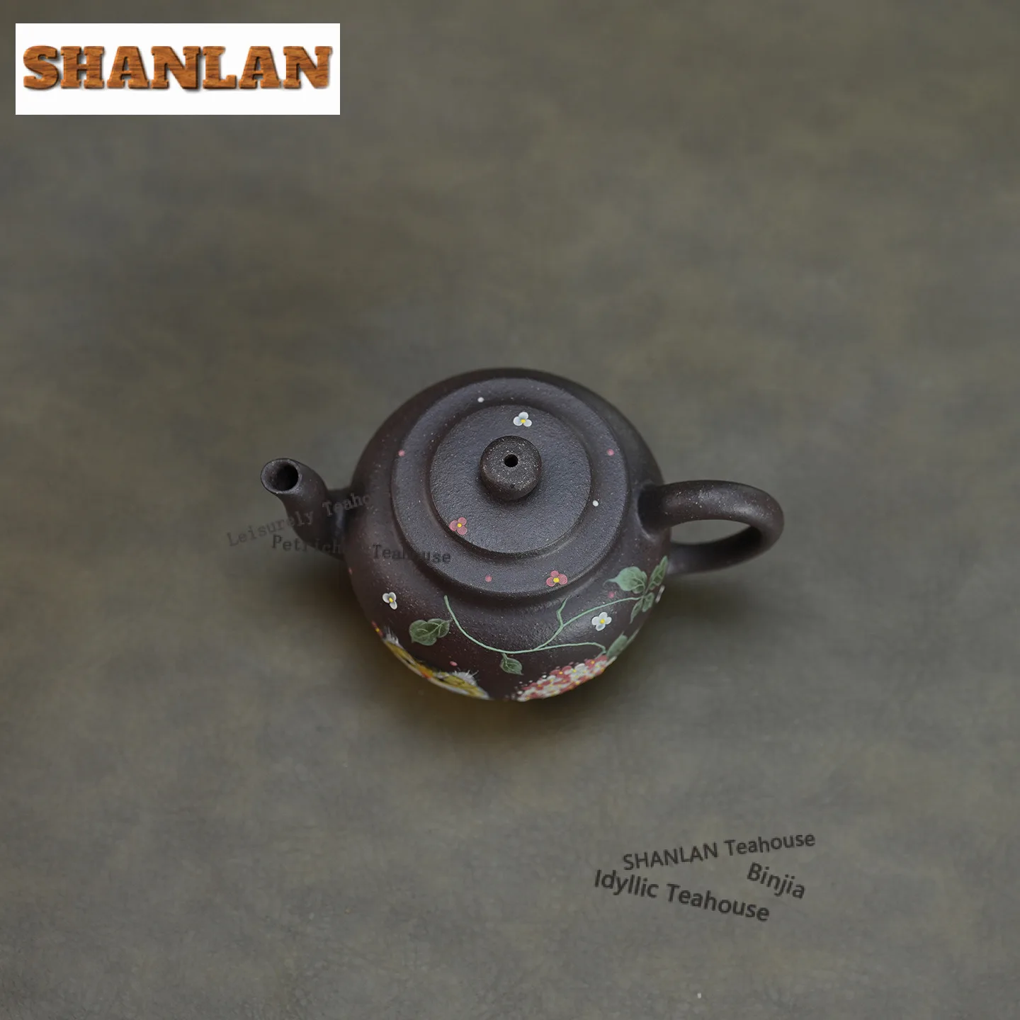 150 مللي رائعة ييشينغ الأرجواني الطين أباريق الشاي رسمت اليدوية القط قصر فانوس وعاء الخام خام الطين غلاية Zisha طقم شاي درينكوير #3