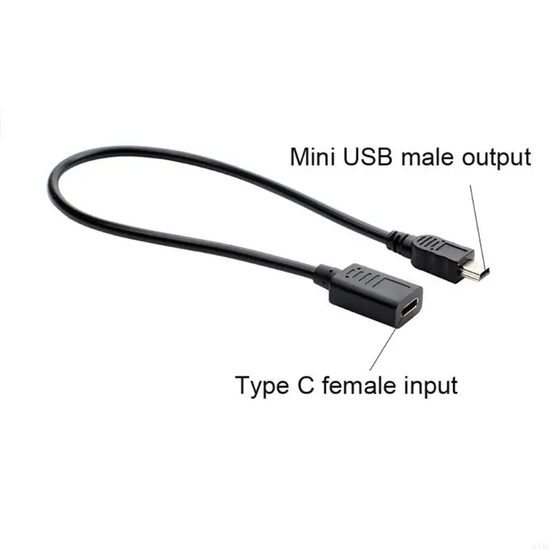 USB C Female to Mini Male Adapter Type C to A Cable Adapter for Phone PC 67JA