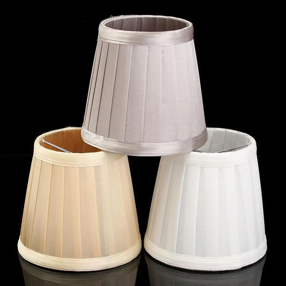 Stylish Pretty Cloth Lampshade Pleated Lamp Cover Ceiling Lamp Holder For Dinning Hall Living Room Bedroom Decoration