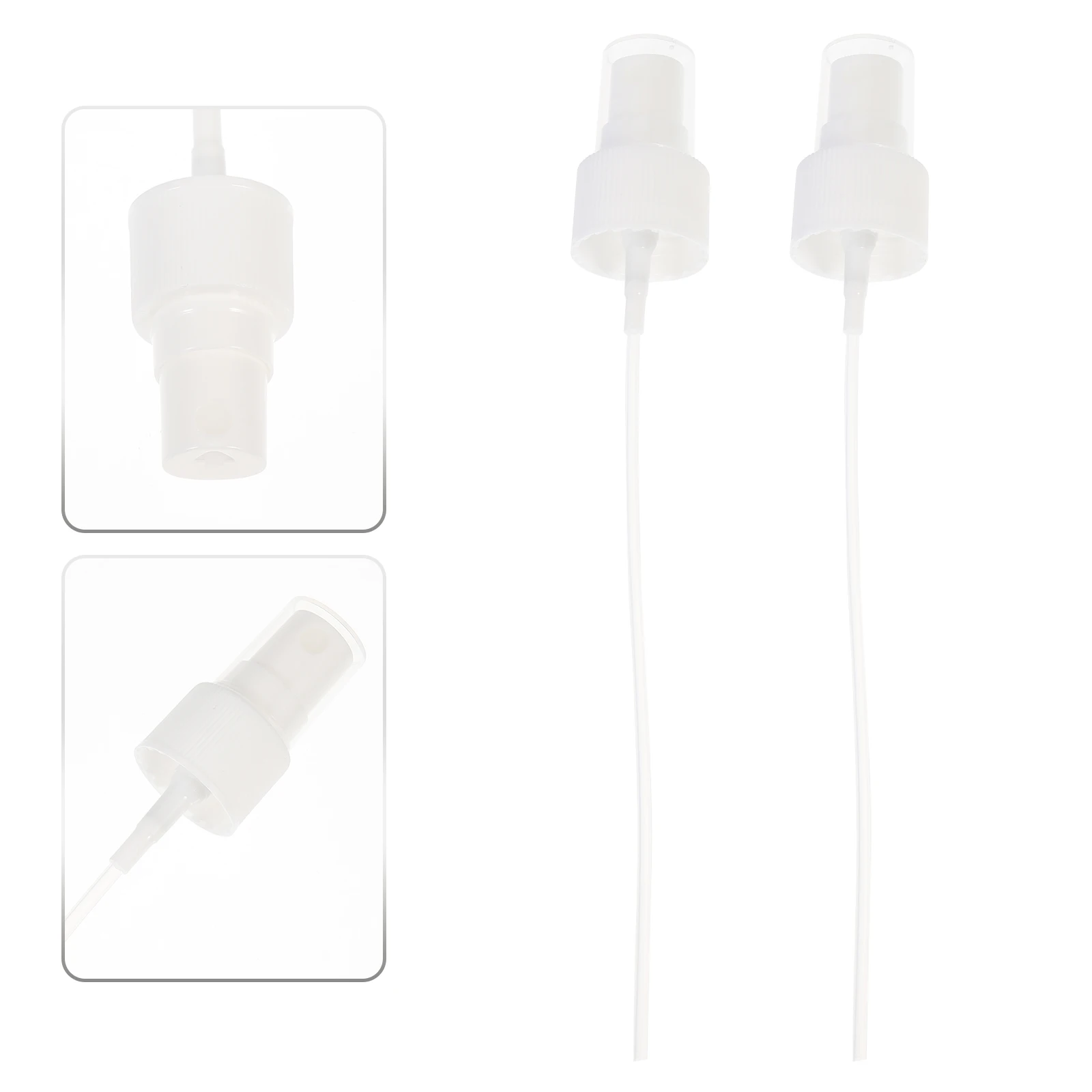 

40Pcs Plastic Bottle Sprayers Fine Mist Nozzles for Perfume Essential Oils Leak Proof Design Transparent Cover