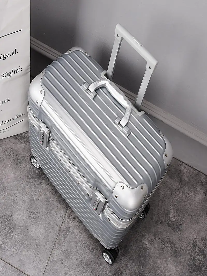 

Aluminum Frame Photoaphy Lage Carry-On Suitcase Travel Bag ex 20 Inch Wheel Spinner for Men And Women