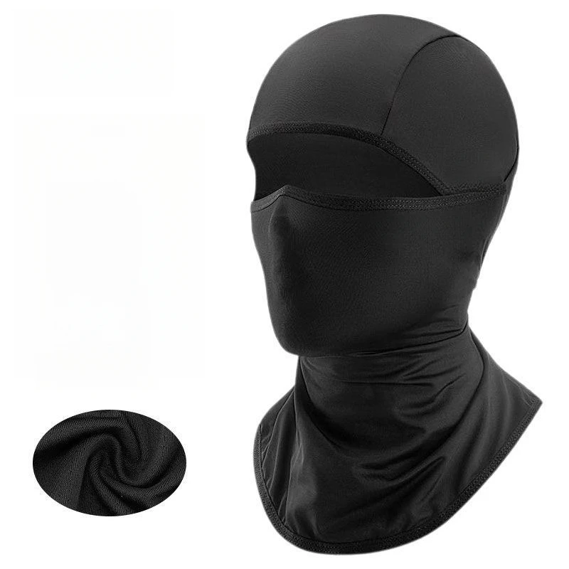 الصيف ركوب القبعات دراجة نارية خوذة بطانة غير التحول الحرير الجليد تنفس يندبروف واقية من الشمس درع الوجه #1
