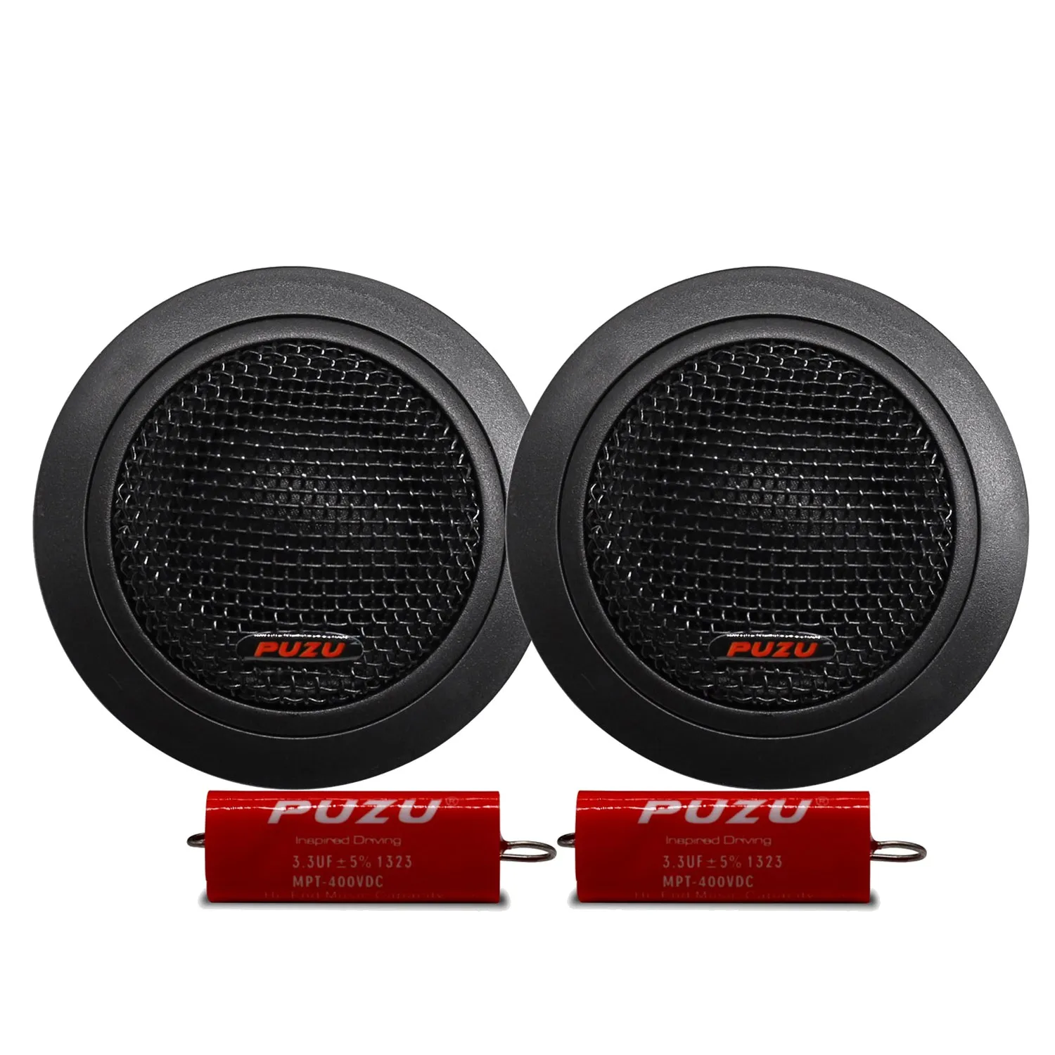 PUZU PZ-G20 25mm ASV Silk Dome Car Audio Tweeter Speakers 80W Output Power High Sensitivity Treble Sound Upgrade System