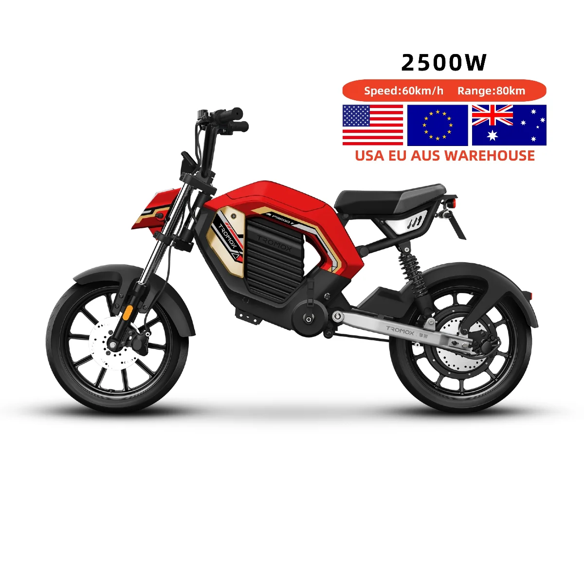 

China Manufacturers Electric Bicycle Tromox Pesgoplus Us Eu Aus Warehouseelectric Bike Adult 2500w 60v24ah Electric Road Bike