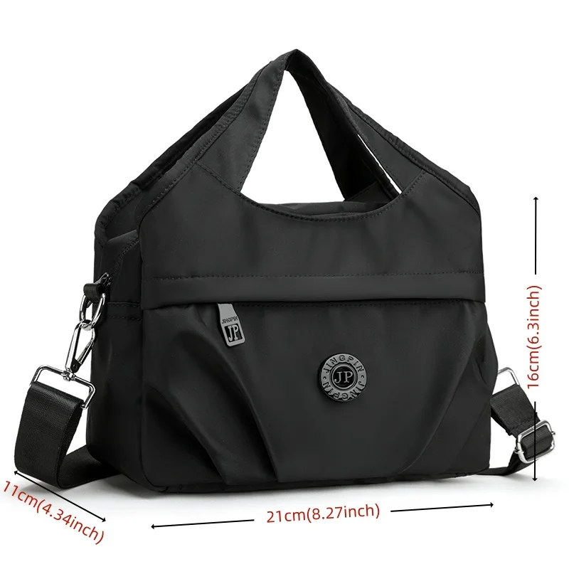 Damen-Handtasche mit großem Fassungsvermögen, leichte Nylon-Umhängetasche, Handtasche, Crossbody-Tasche, Tragetasche für den täglichen Gebrauch – Detail 1
