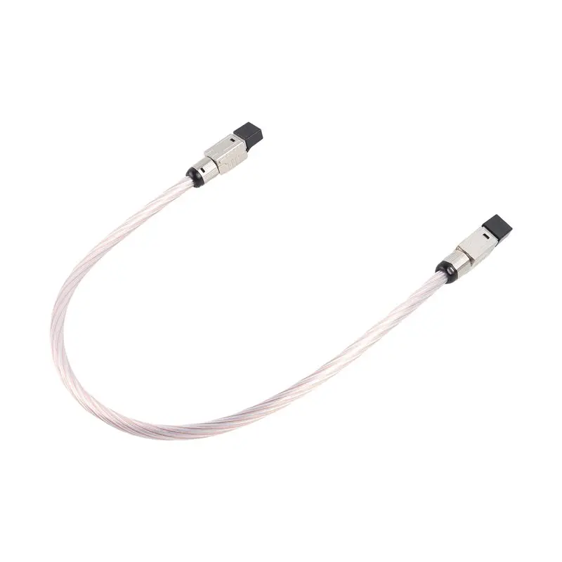 [LXYA68Z!] Hifi Copper Silver Braided Cat8 40Gbps 2000Mhz High-Speed Ethernet Audio Network Patch Cable RJ45