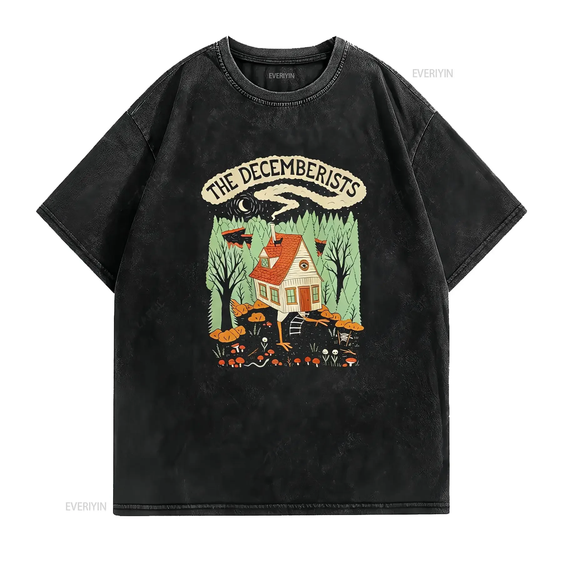 The Decemberists Portland Indie Rock Band T Shirt Cotton S 5Xl ZL706 vintage Washed streetwear Slightly Stretched Unisex