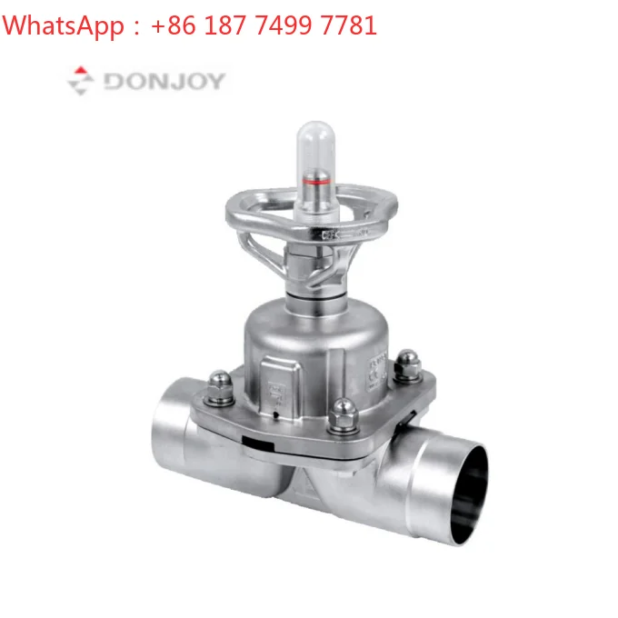 2-way Direct Manual Operated Sanitary Diaphragm Valve Food Grade Fluid Control Diaphragm Valve