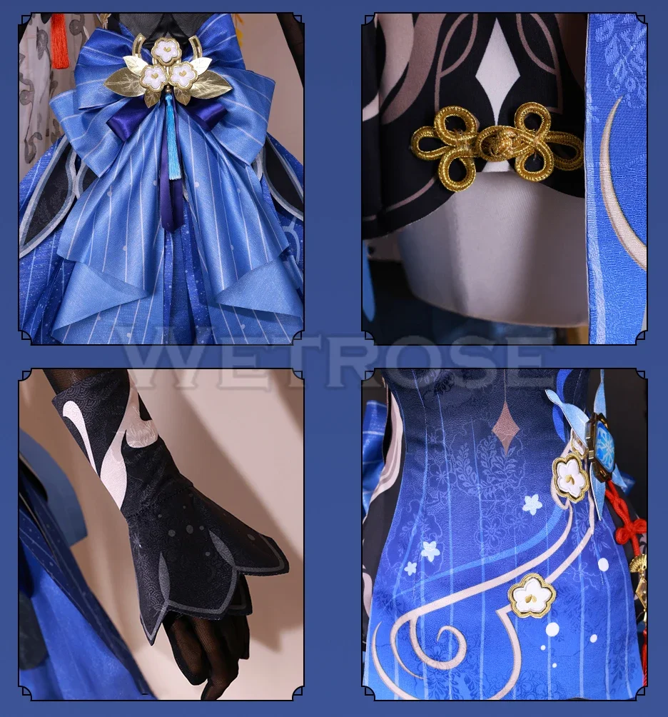 [Wetrose] Ganyu Véspero de jade Gan Yu 2024 Rito de la Linterna New Genshin Impact disfraz disfraces de cosplay  Costumes