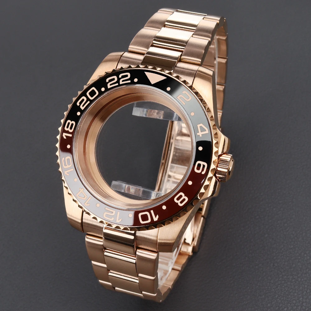 

Высококачественный водонепроницаемый корпус для дайверских часов 40 мм, 200 м, с браслетом, для механизмов SUB GMT NH34 NH35 NH36 NH38 8215 ETA2824, сапфировое стекло